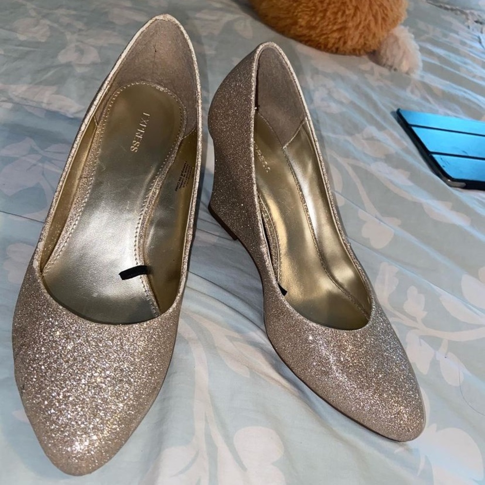 express sparkly heels